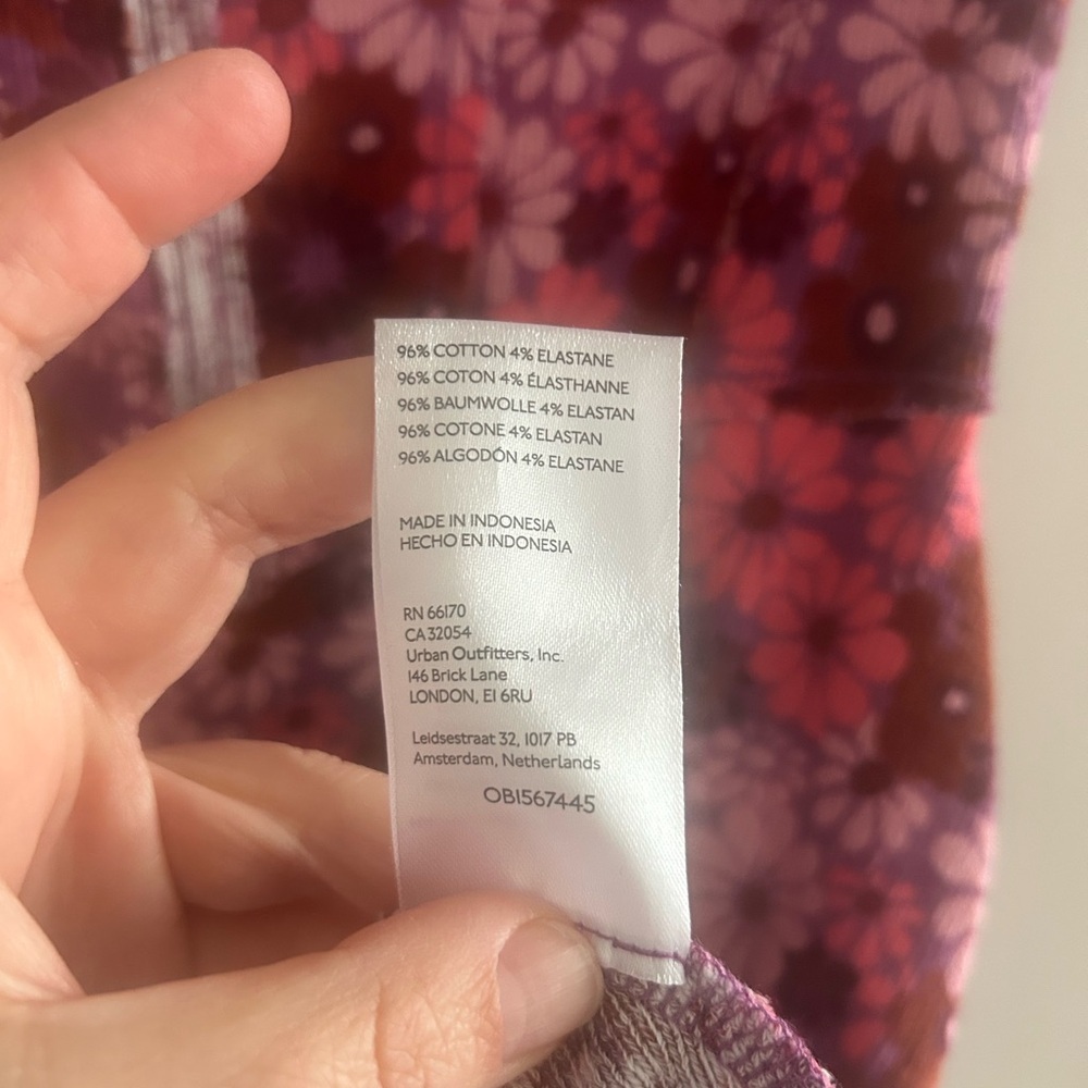 UO Juliette seamed floral mini dress NWT size small - Picture 7 of 9